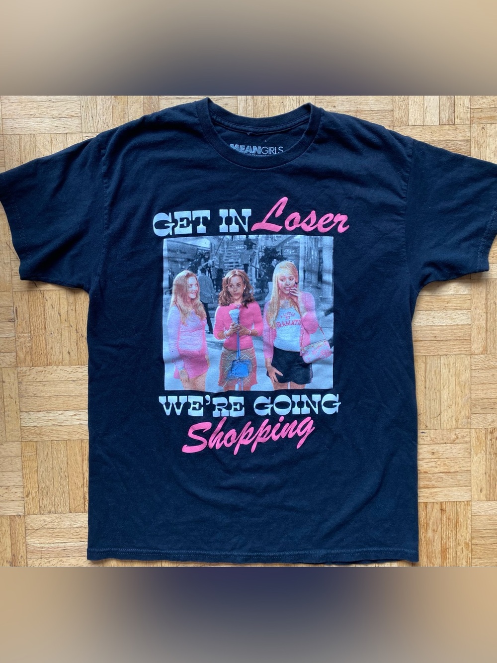 Official Mean Girls 'Get In Loser' Black T-Shirt